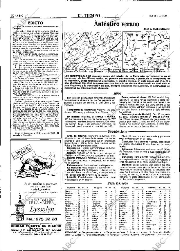 ABC MADRID 27-06-1985 página 50