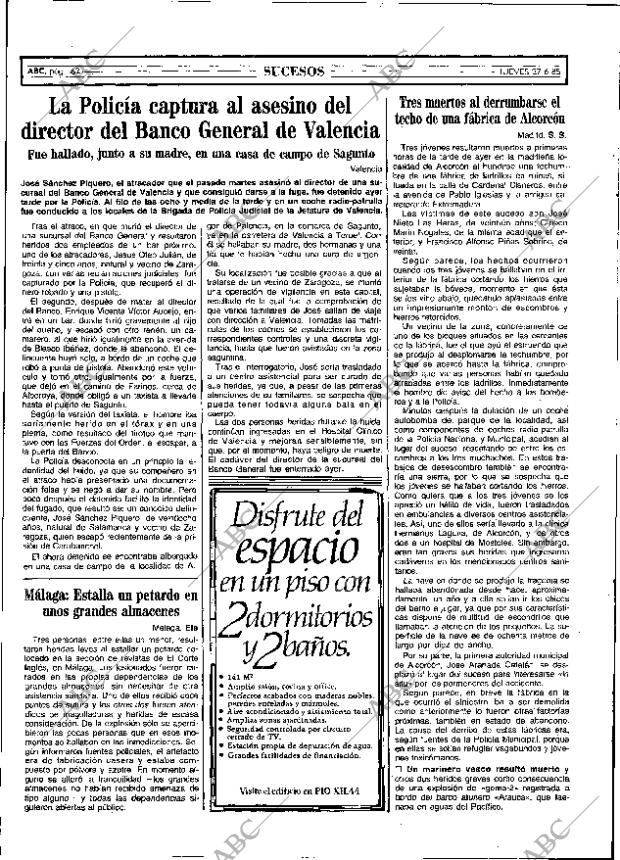 ABC MADRID 27-06-1985 página 62