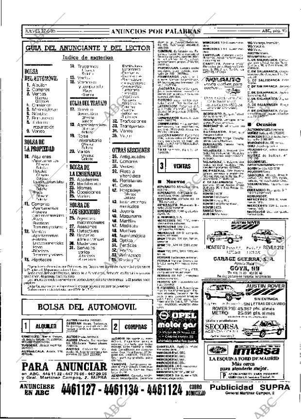 ABC MADRID 27-06-1985 página 93