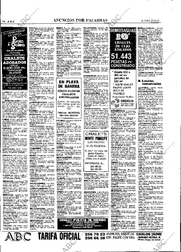 ABC MADRID 27-06-1985 página 98