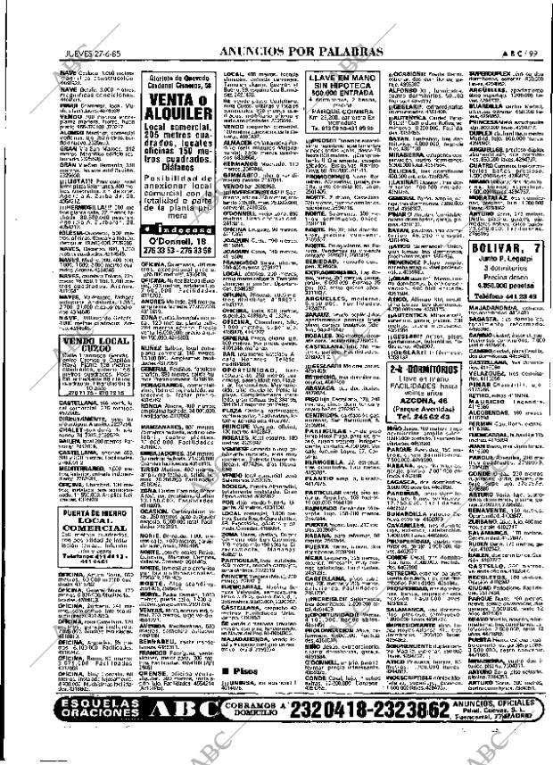 ABC MADRID 27-06-1985 página 99