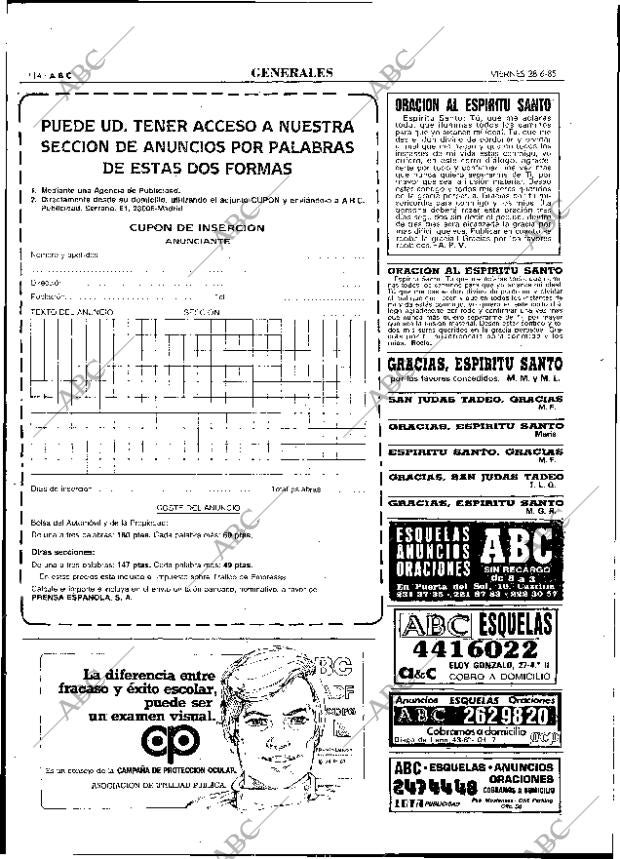 ABC MADRID 28-06-1985 página 114