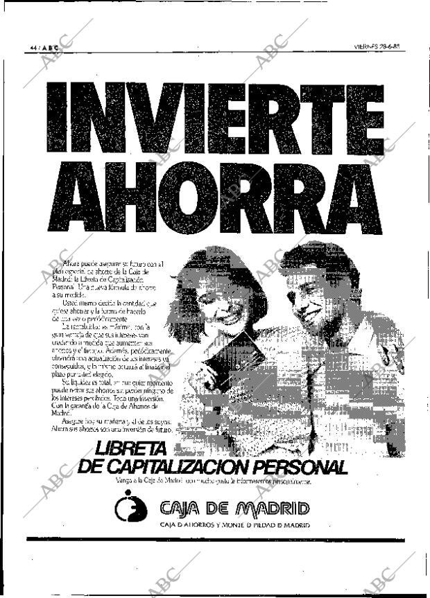 ABC MADRID 28-06-1985 página 44