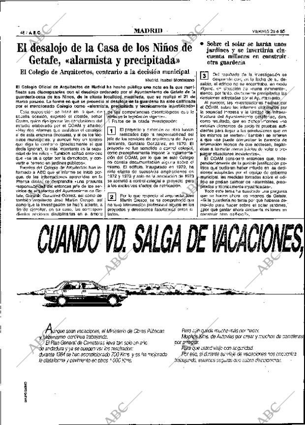 ABC MADRID 28-06-1985 página 48