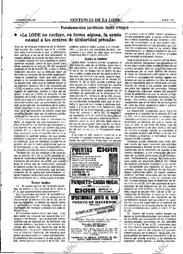 ABC MADRID 28-06-1985 página 65