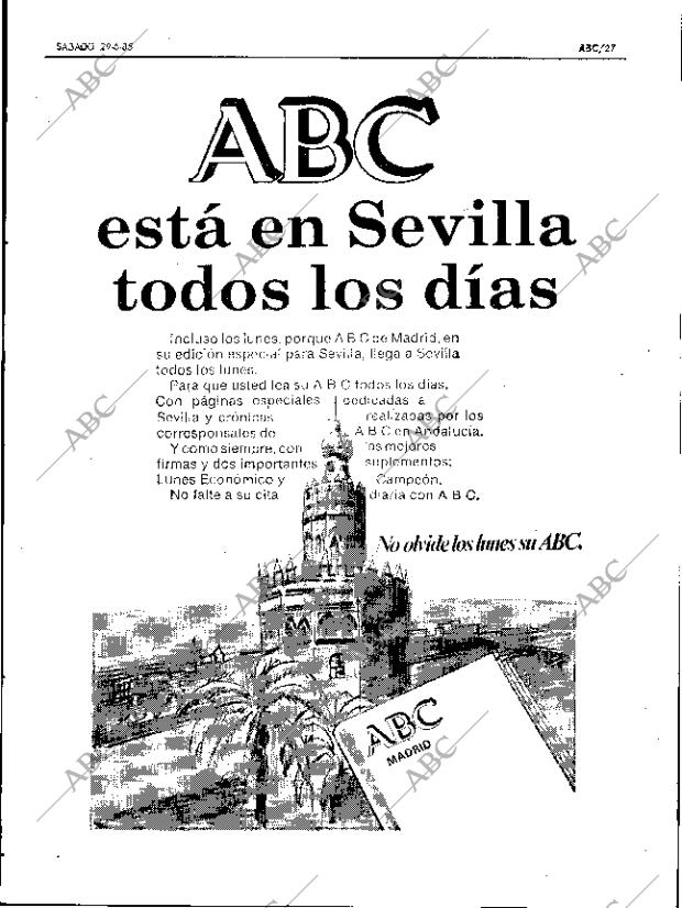 ABC SEVILLA 29-06-1985 página 27