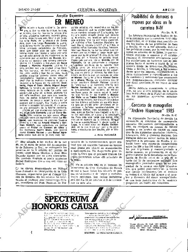ABC SEVILLA 29-06-1985 página 39