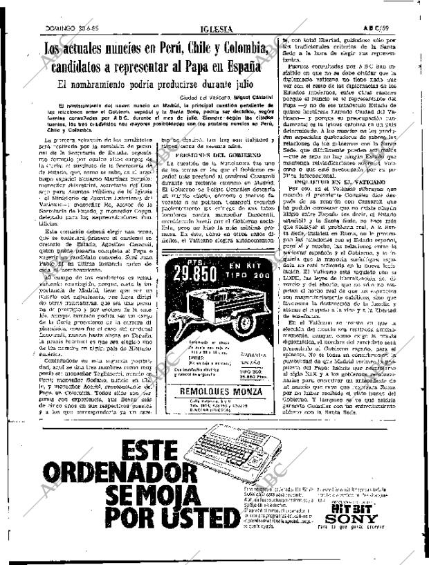 ABC SEVILLA 30-06-1985 página 59