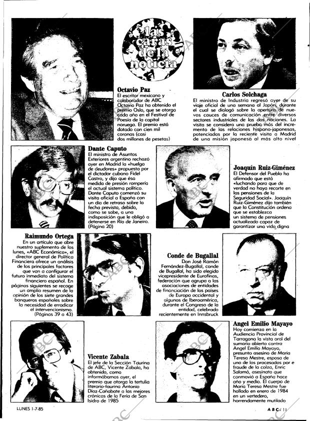 ABC MADRID 01-07-1985 página 11
