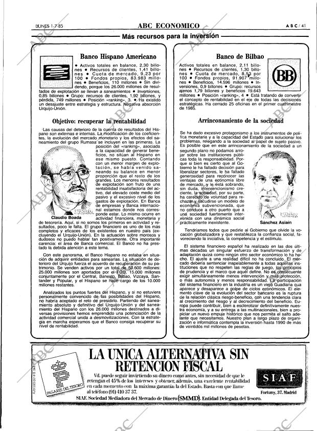 ABC MADRID 01-07-1985 página 41