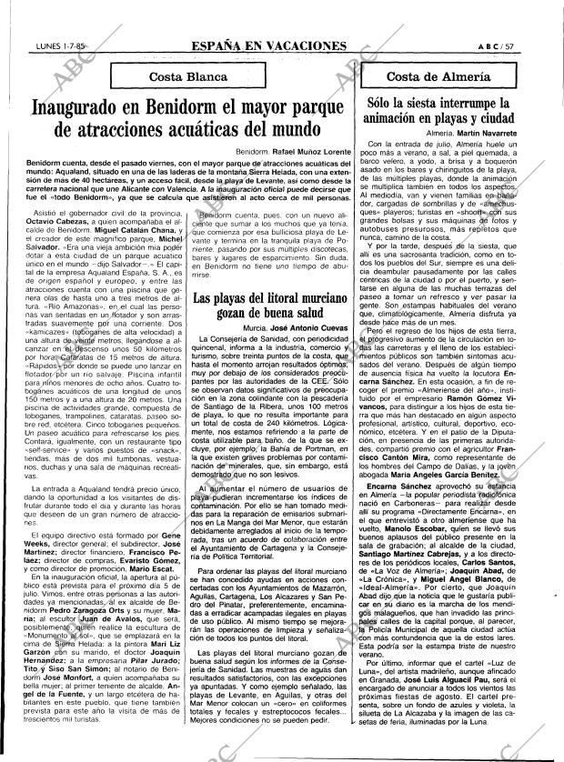 ABC MADRID 01-07-1985 página 57