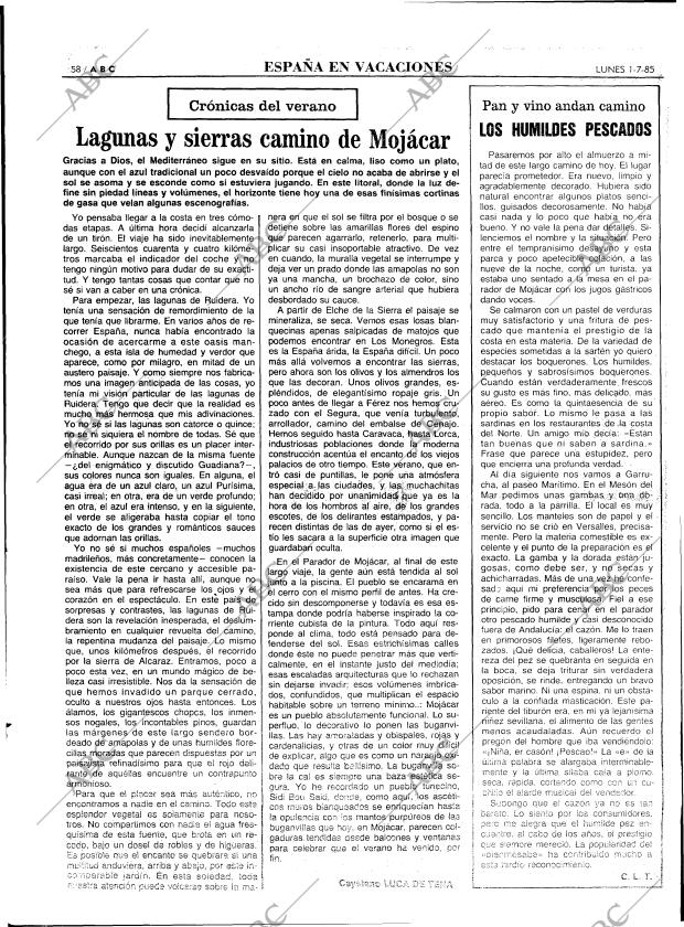 ABC MADRID 01-07-1985 página 58