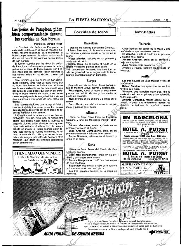 ABC MADRID 01-07-1985 página 70