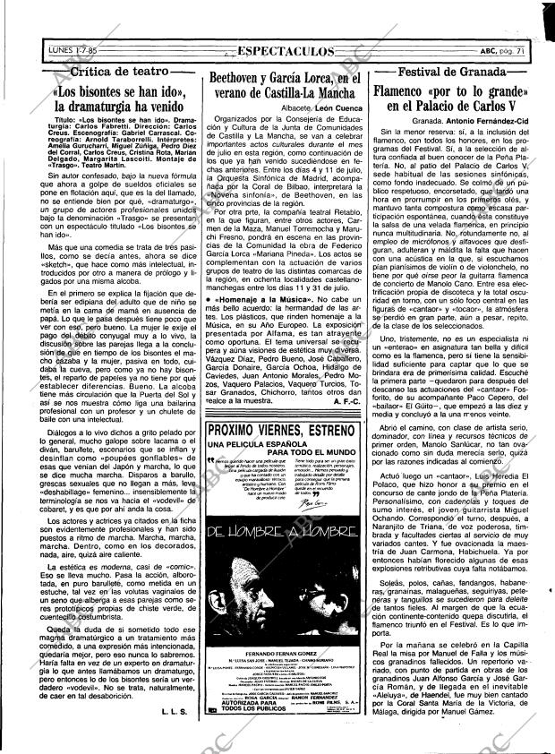ABC MADRID 01-07-1985 página 71