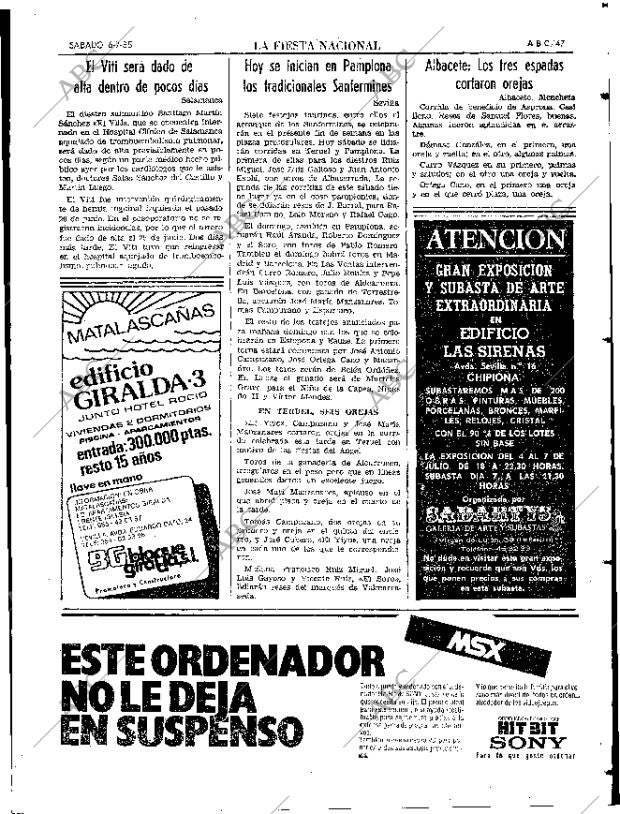 ABC SEVILLA 06-07-1985 página 47