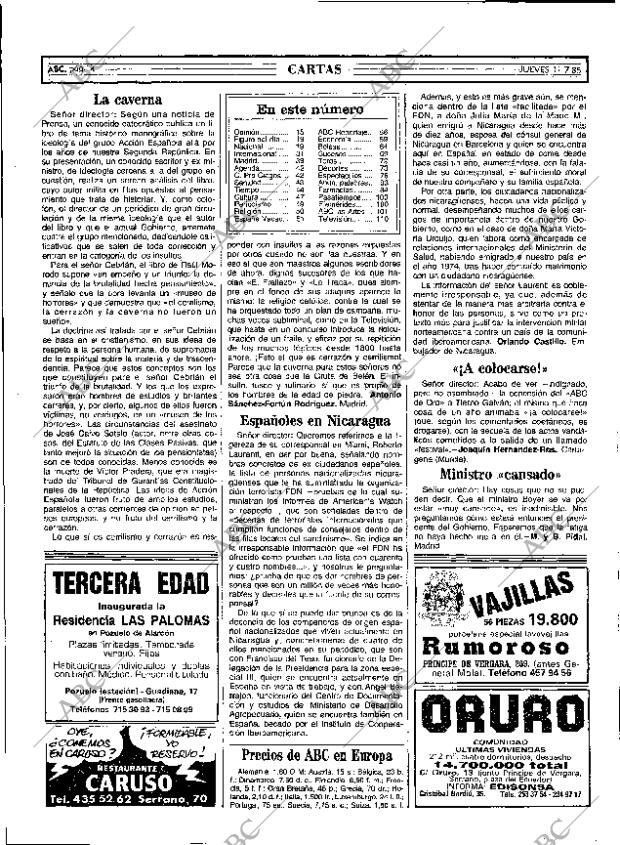 ABC MADRID 11-07-1985 página 14
