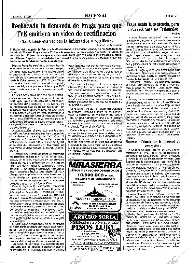 ABC MADRID 11-07-1985 página 21