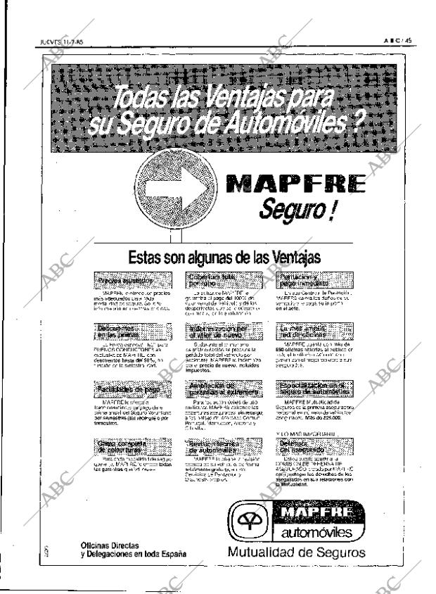 ABC MADRID 11-07-1985 página 45