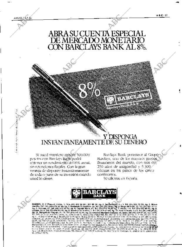 ABC MADRID 11-07-1985 página 61