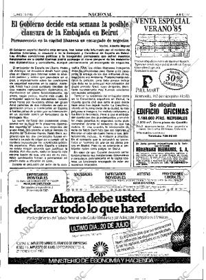 ABC MADRID 15-07-1985 página 17