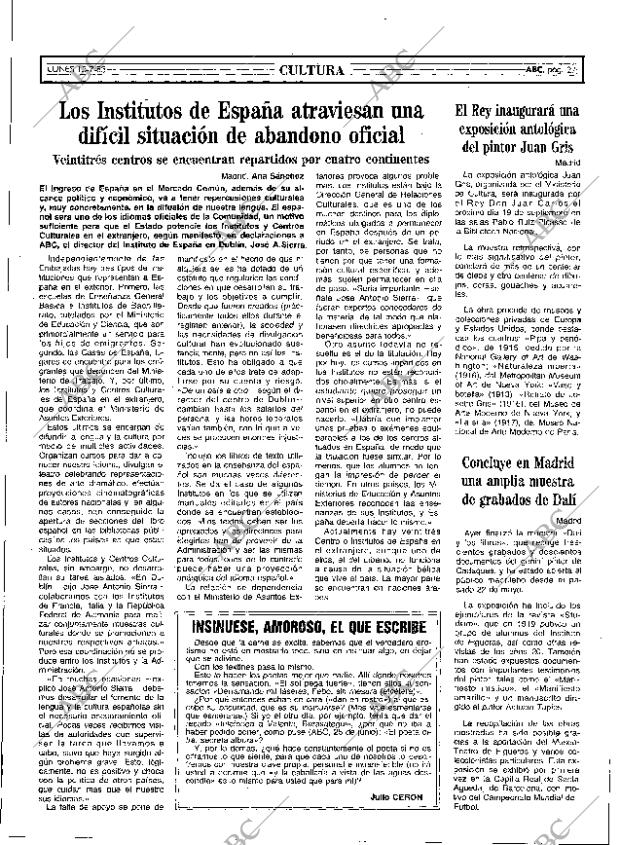 ABC MADRID 15-07-1985 página 27