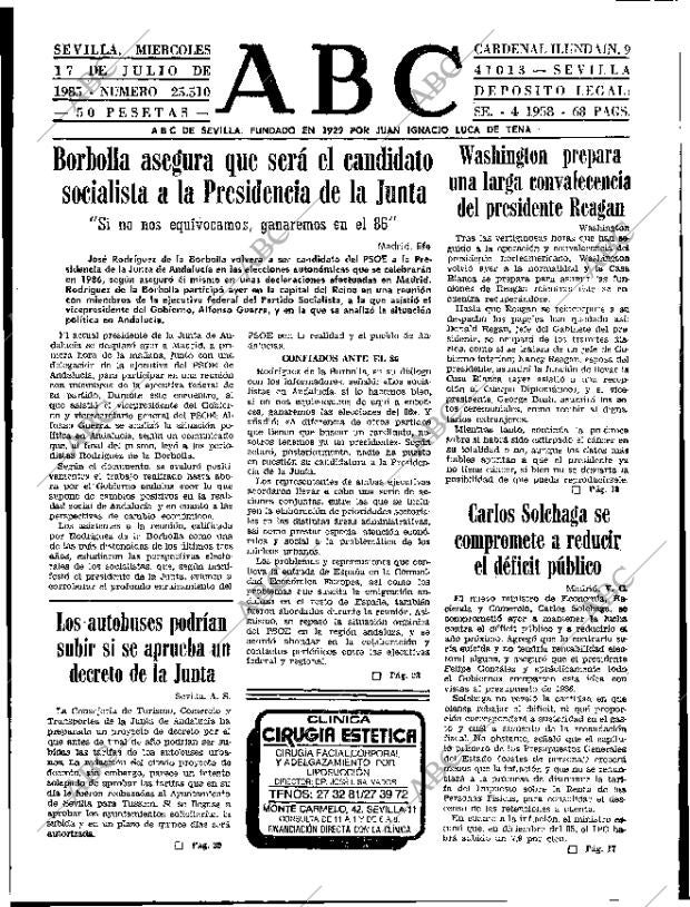 ABC SEVILLA 17-07-1985 página 11