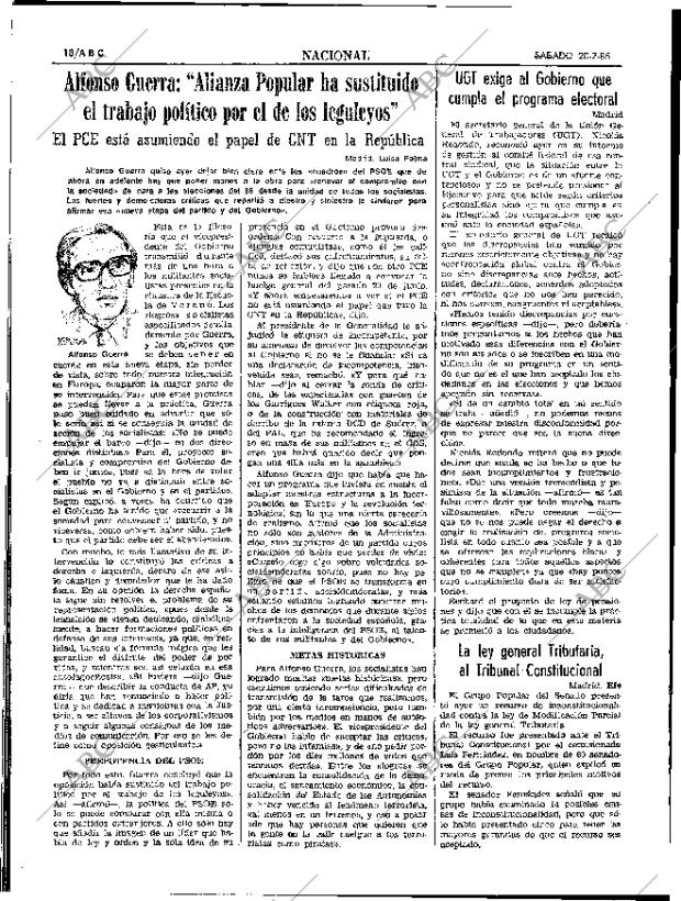 ABC SEVILLA 20-07-1985 página 18