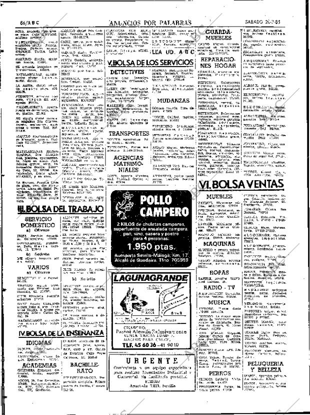 ABC SEVILLA 20-07-1985 página 56