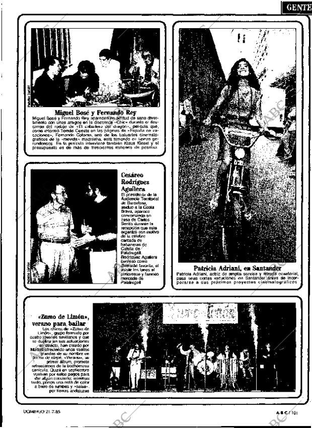 ABC MADRID 21-07-1985 página 101