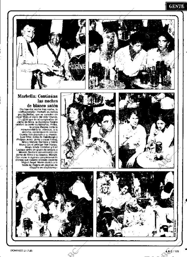 ABC MADRID 21-07-1985 página 105