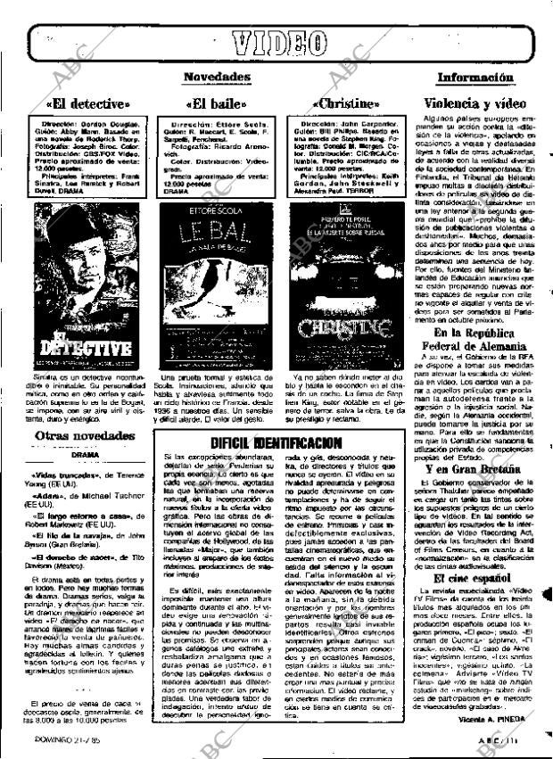 ABC MADRID 21-07-1985 página 111