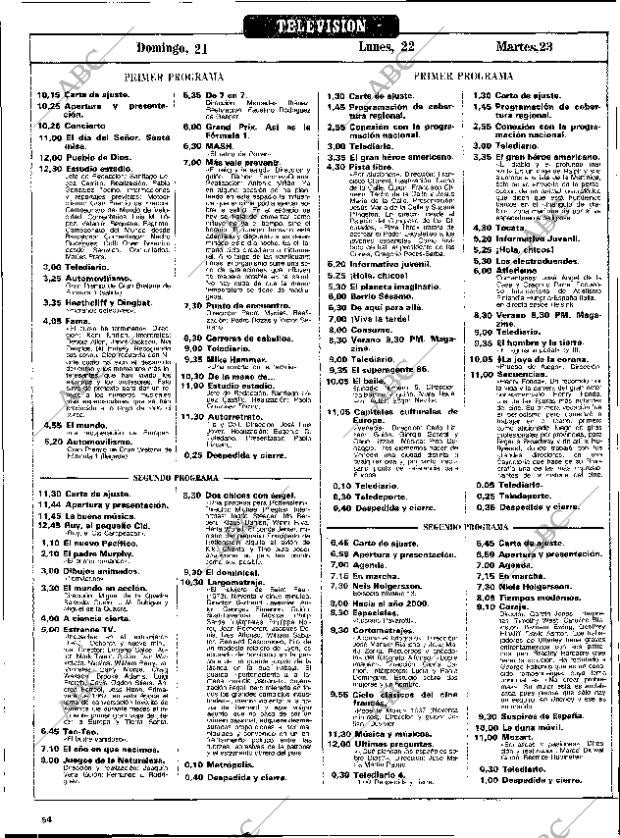 ABC MADRID 21-07-1985 página 166