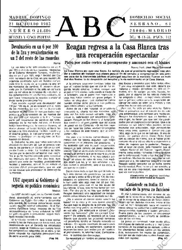 ABC MADRID 21-07-1985 página 17