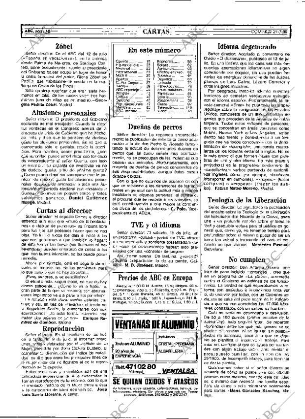 ABC MADRID 21-07-1985 página 18