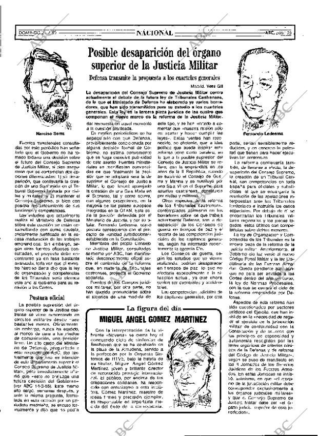 ABC MADRID 21-07-1985 página 23