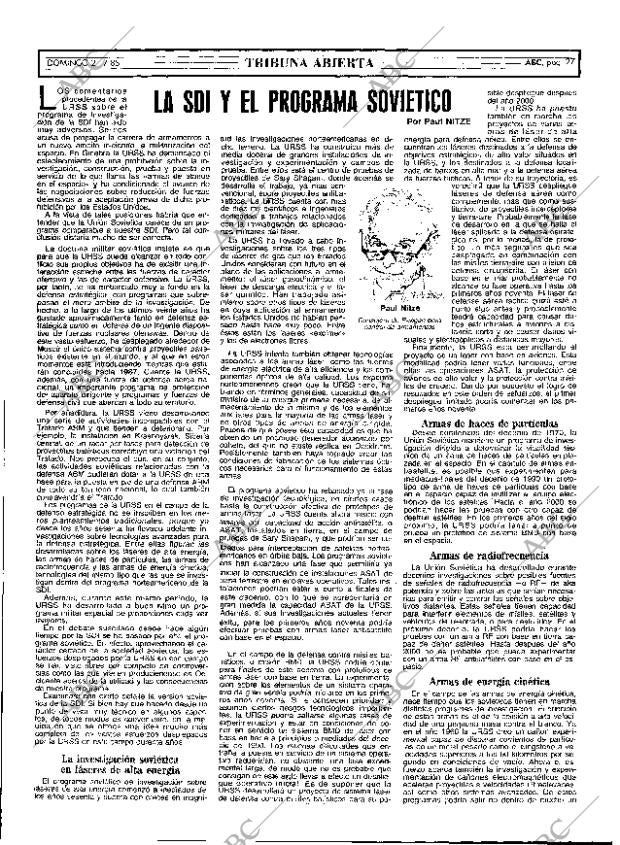 ABC MADRID 21-07-1985 página 27