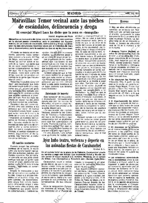 ABC MADRID 21-07-1985 página 35