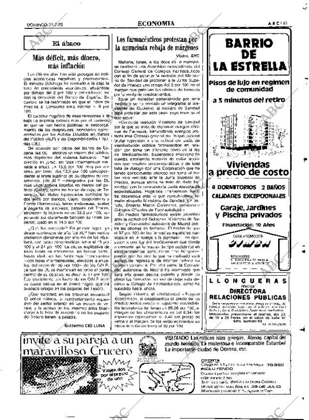 ABC MADRID 21-07-1985 página 61