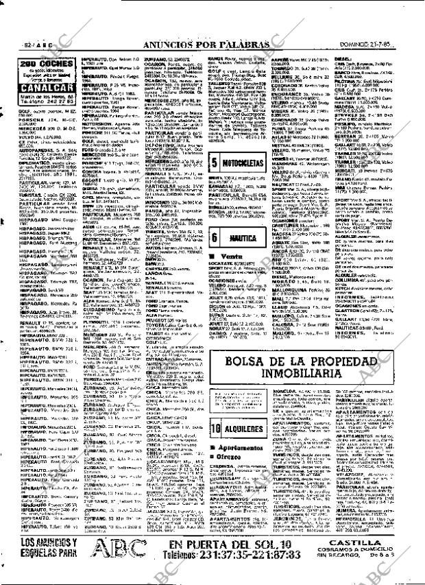 ABC MADRID 21-07-1985 página 82