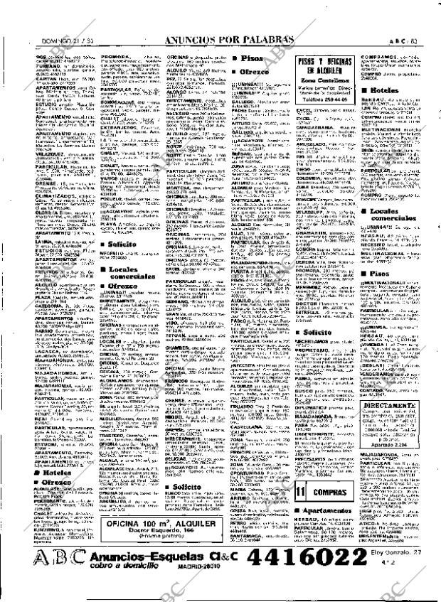ABC MADRID 21-07-1985 página 83