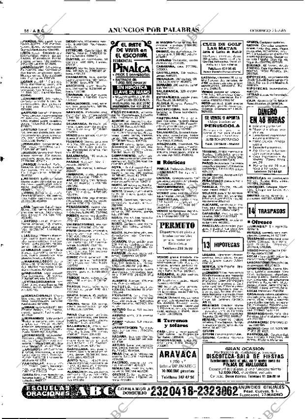 ABC MADRID 21-07-1985 página 86