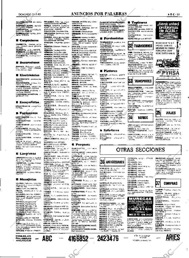 ABC MADRID 21-07-1985 página 89