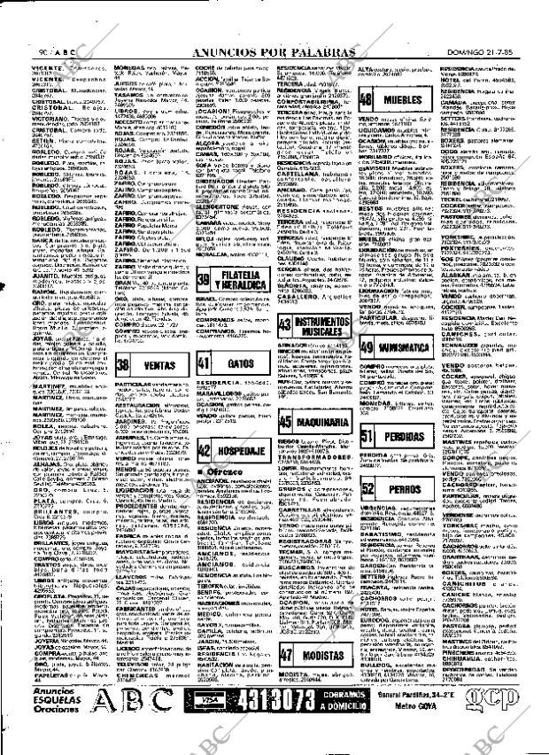 ABC MADRID 21-07-1985 página 90
