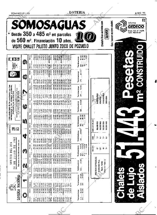 ABC MADRID 21-07-1985 página 95