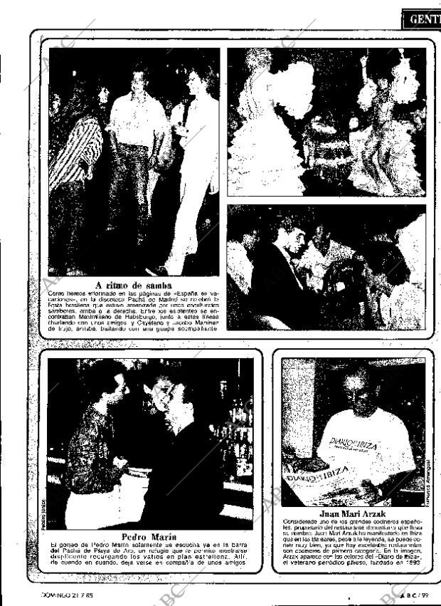 ABC MADRID 21-07-1985 página 99