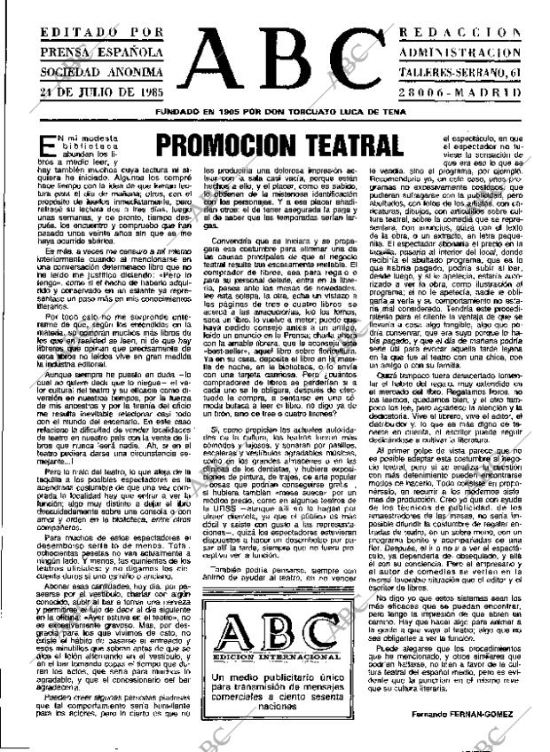 ABC MADRID 24-07-1985 página 3