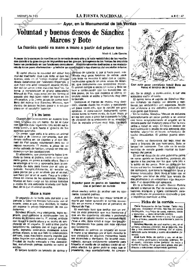 ABC MADRID 26-07-1985 página 47