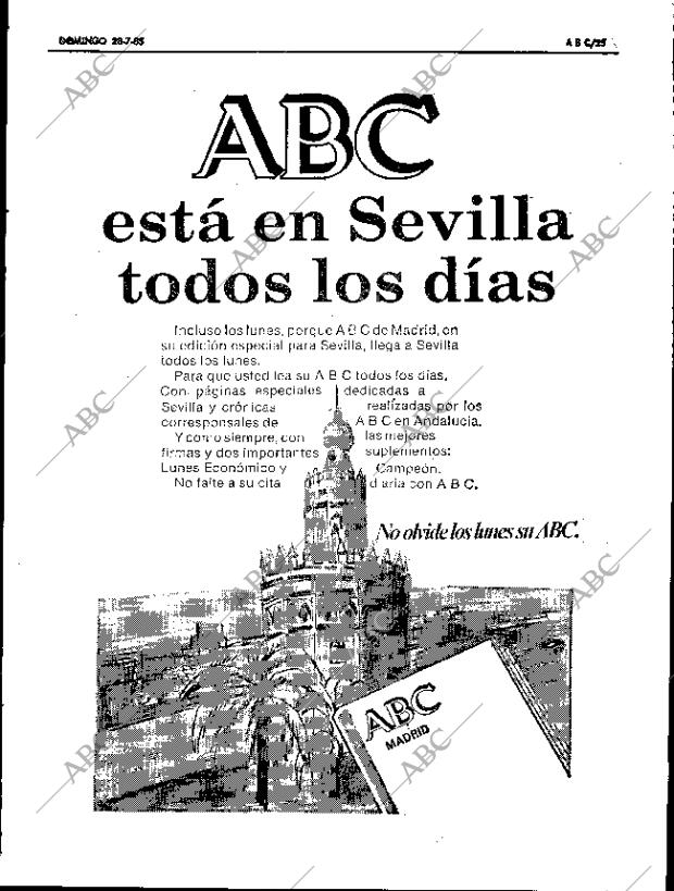 ABC SEVILLA 28-07-1985 página 25