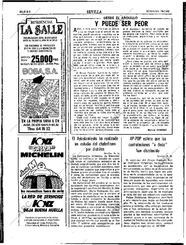 ABC SEVILLA 28-07-1985 página 30