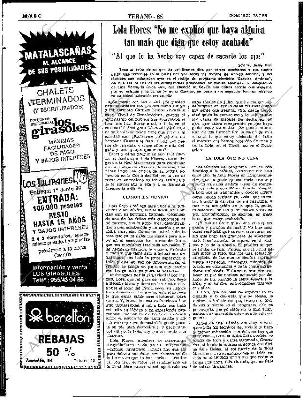 ABC SEVILLA 28-07-1985 página 38